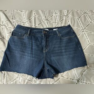 Sofia Women's Cut Off Jean Shorts Size 14W